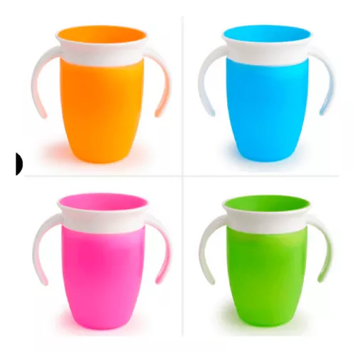 Vaso Taza 360 Entrenador Antiderrame Bebé Colores - Imagen 6