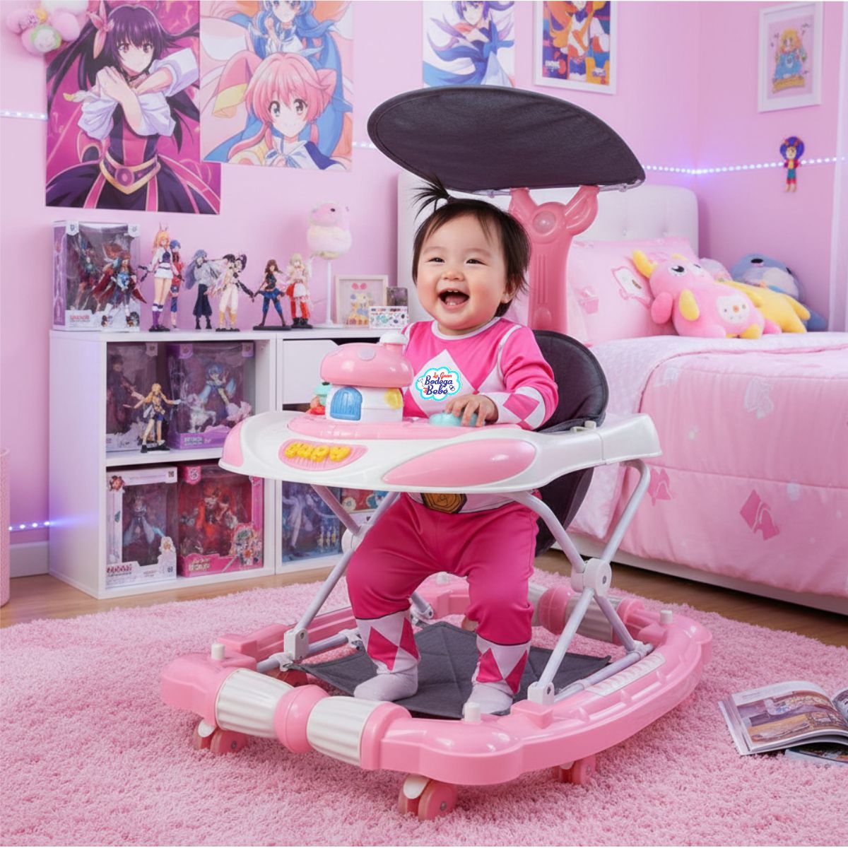 ANDADERA ANGELIN NONI MECEDORA CON TOLDO HONGUITO - Imagen 6